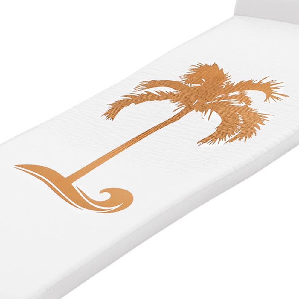 TRC Recreation Sunsation Raft Pool Floats in Bronze Palm White & Green Leaf White