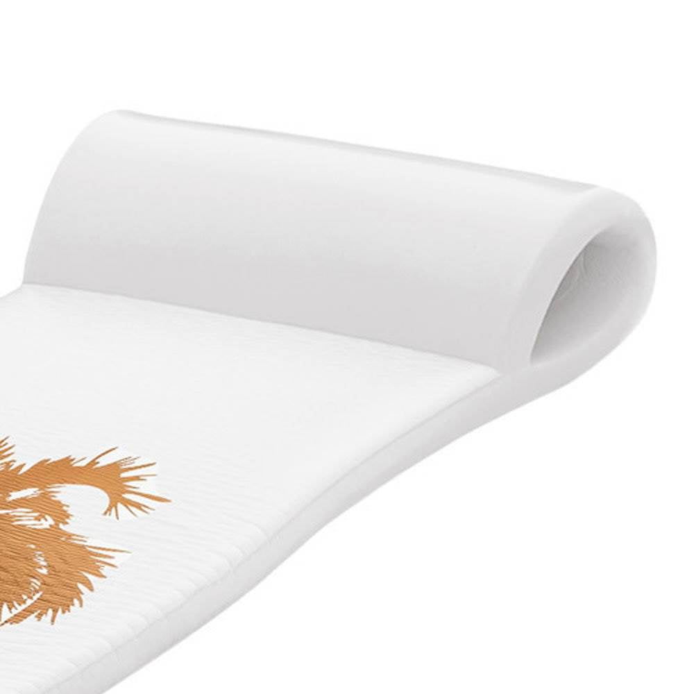 TRC Recreation Sunsation Raft Pool Floats in Bronze Palm White & Green Leaf White