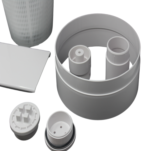 QuikSkim Ultra White Skimmer 500827 | Pentair A&A No Lid or Ring