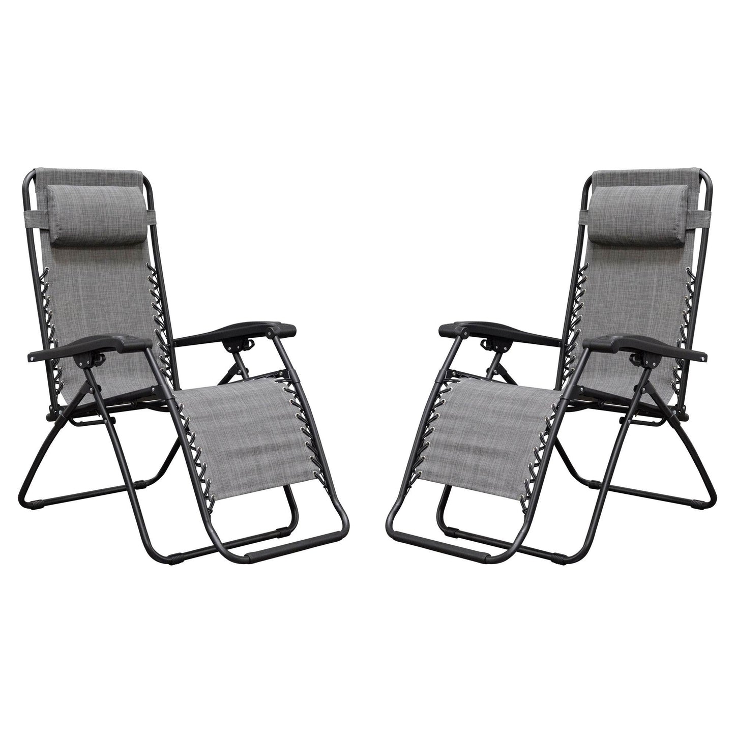 Caravan Infinity Zero Gravity Chair in Gray, 2 pack