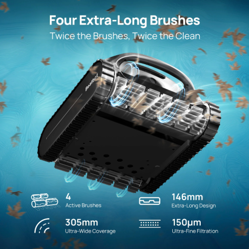 Beatbot A100 Twice the Brushes Twice the Clean