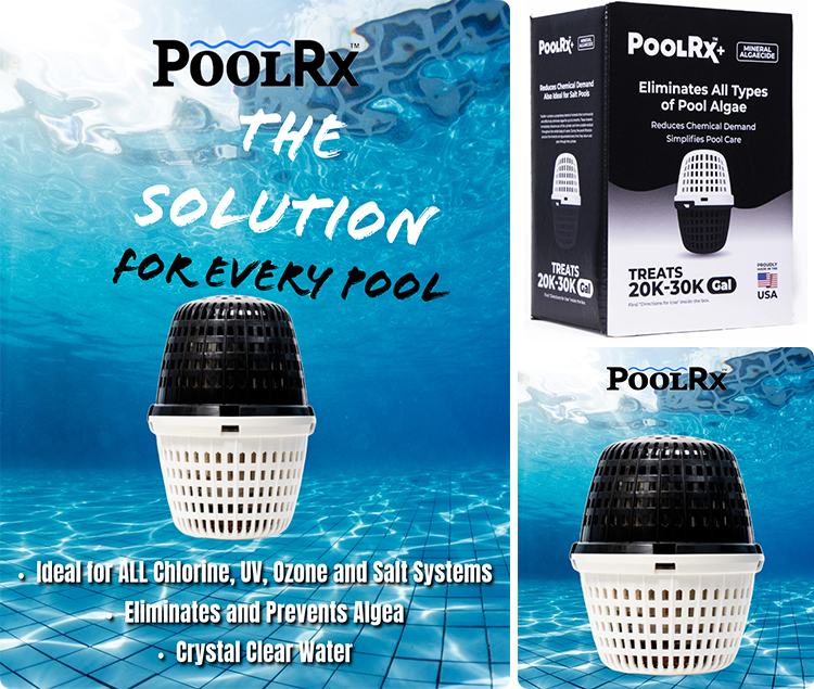 PoolRx+ Black/White w/ Silver 20k-30k Gallons | Reduce Pool Chemicals