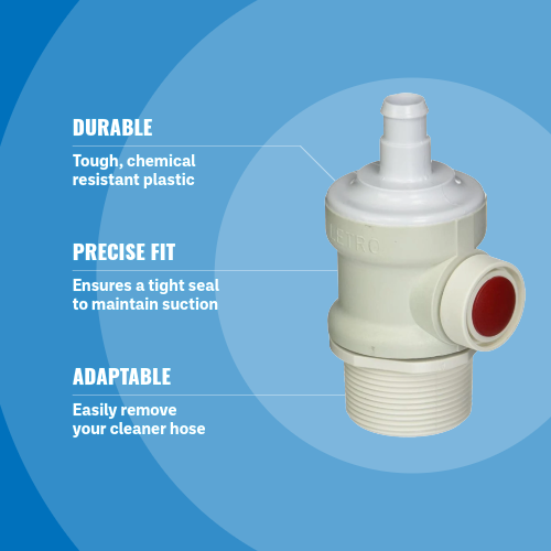 Pentair EW22 Legend/Jet-Vac White Wall Fitting