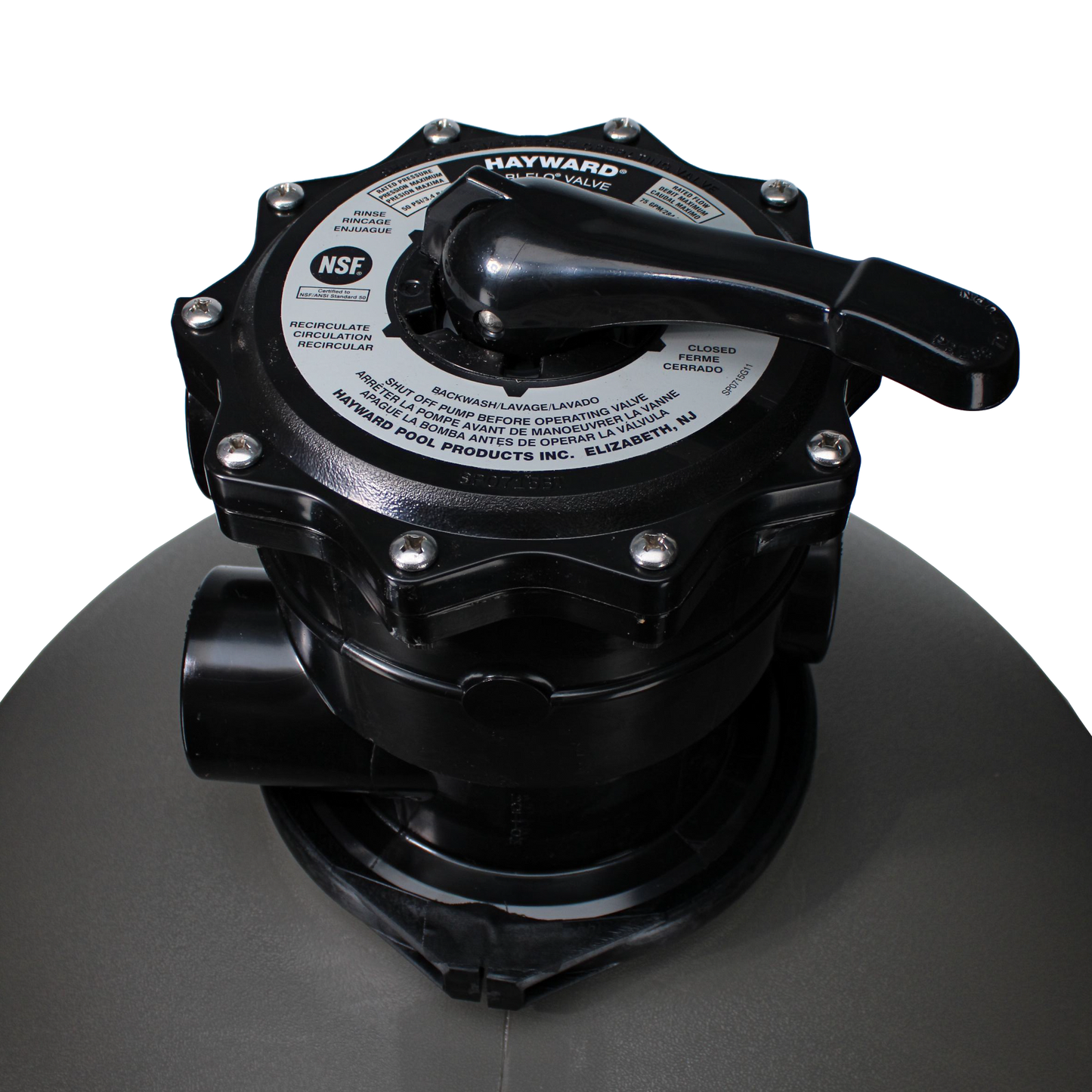 Hayward ProSeries 27" Sand Filter Top Mount | W3S270T2 Top View - Valve View