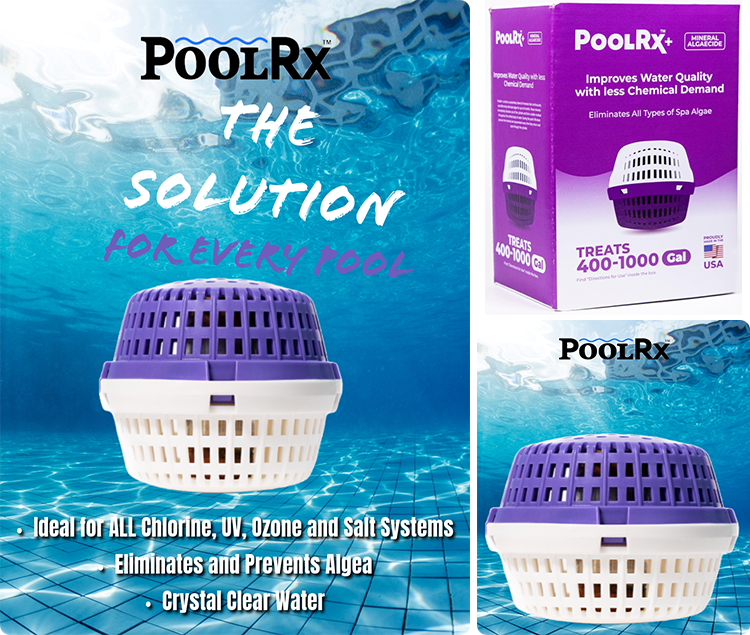 PoolRx+ Spa Purple/White w/ Silver 400-1K Gallons