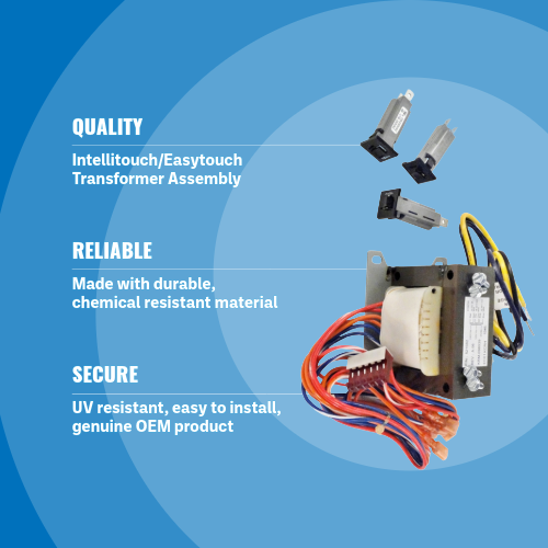 Pentair Intellitouch/Easytouch Transformer Assembly 521233 Blue Background