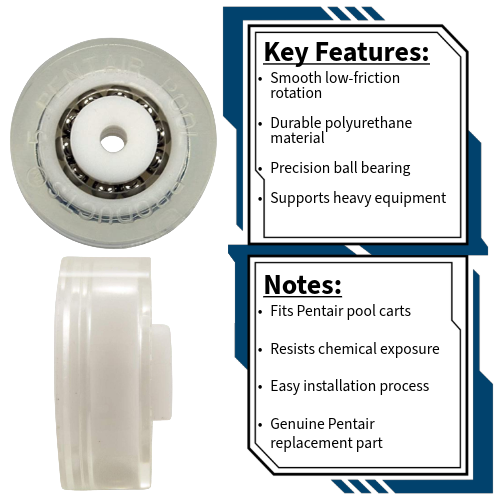 Pentair #175 Ball Bearing Polyurethane Wheel R201557Z