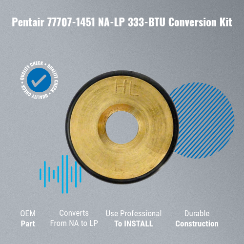 Pentair 77707-1451 NA-LP 333-BTU Conversion Kit Features