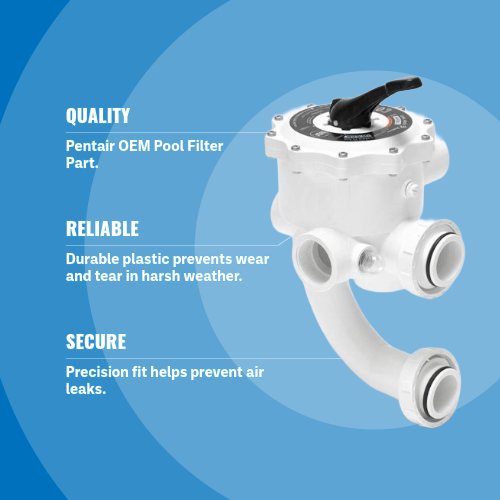 Pentair Sand Multiport Valve, 2" Side Mount 261055 Key Features Image