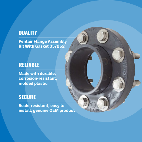 Pentair 4" Flange Assembly Kit With Gasket & Stainless Steel Hardware 357262