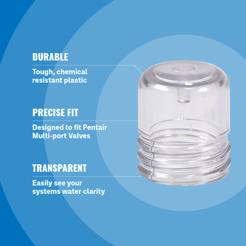Pentair HiFlow Sight Glass with Vacuum Projector 272550 Key Features