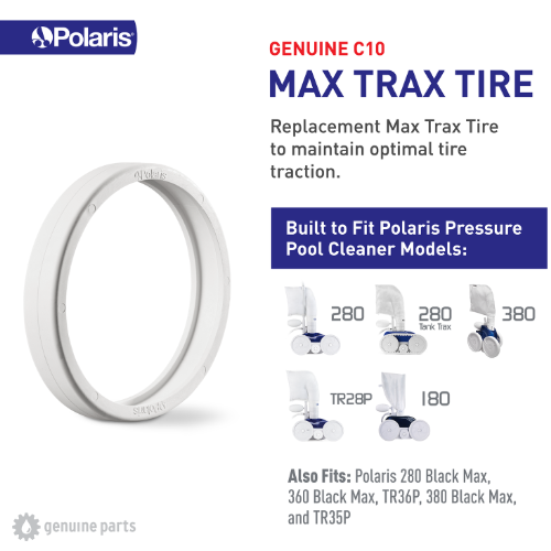 Polaris MaxTrax Tire Replacement for 180, 280, 360 & 380 Pool Cleaners