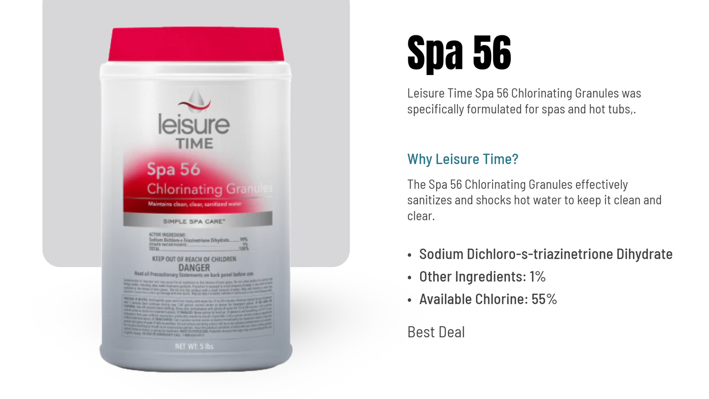 Spa 56 Chlorinating Granules Hot Tub