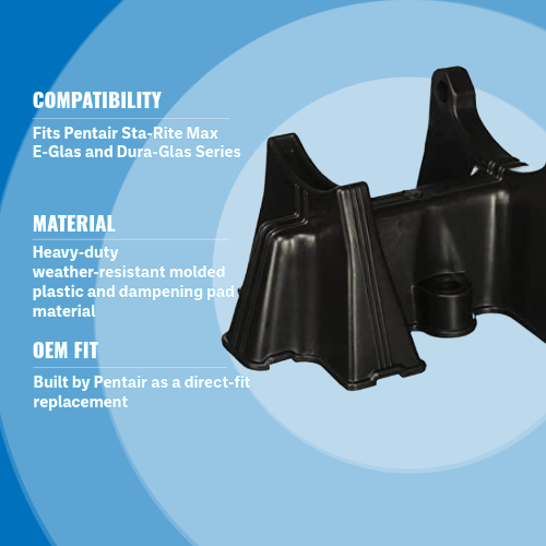Pentair C104-42P Dura & Max-E-Glas Base Assembly w/ Motor Pad Highlights