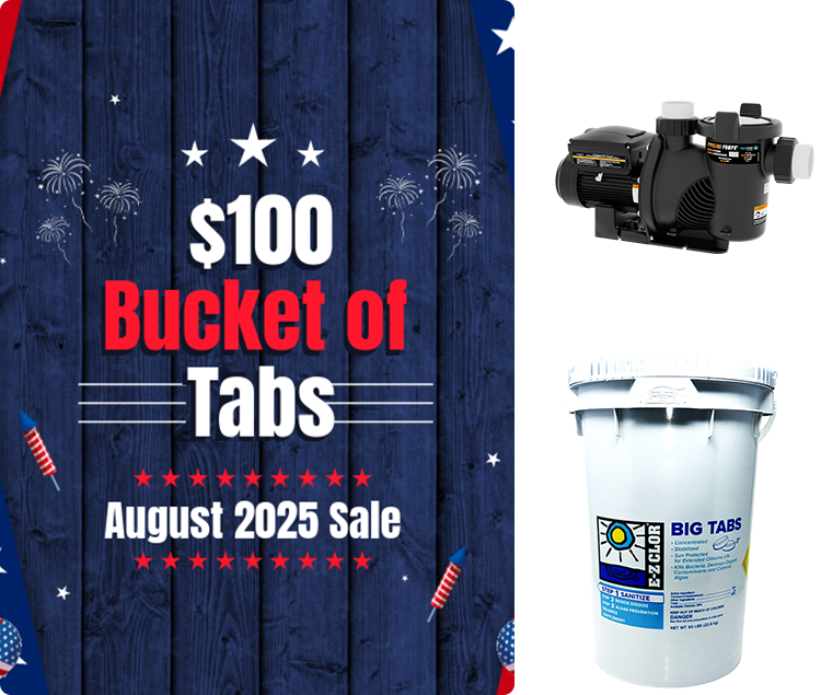 $100 bucket of chlorine tabs