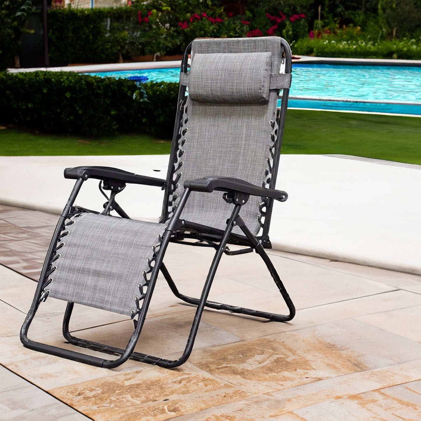 Caravan Infinity Zero Gravity Chair in Gray
