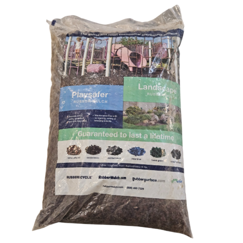 Rubber Playground Mulch Terra Cotta Red