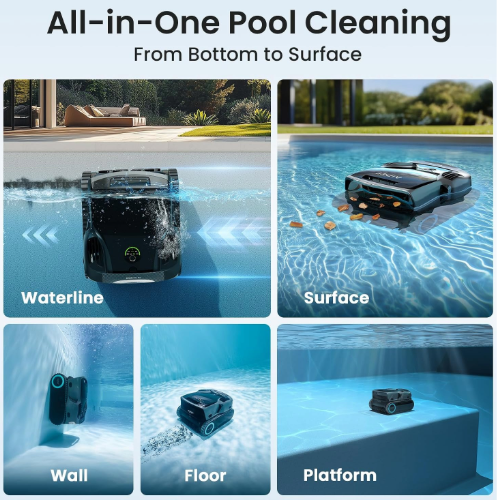 Aiper Scuba X1 Pro Max Cordless Robotic Pool Cleaner all in one pool cleaning