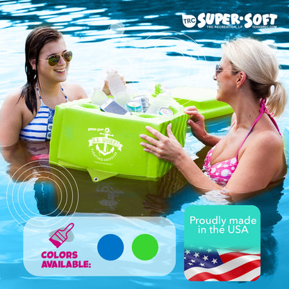 TRC Recreation Super Soft SS Goodlife Floating Kooler for Pool/Spa, Bahama Blue
