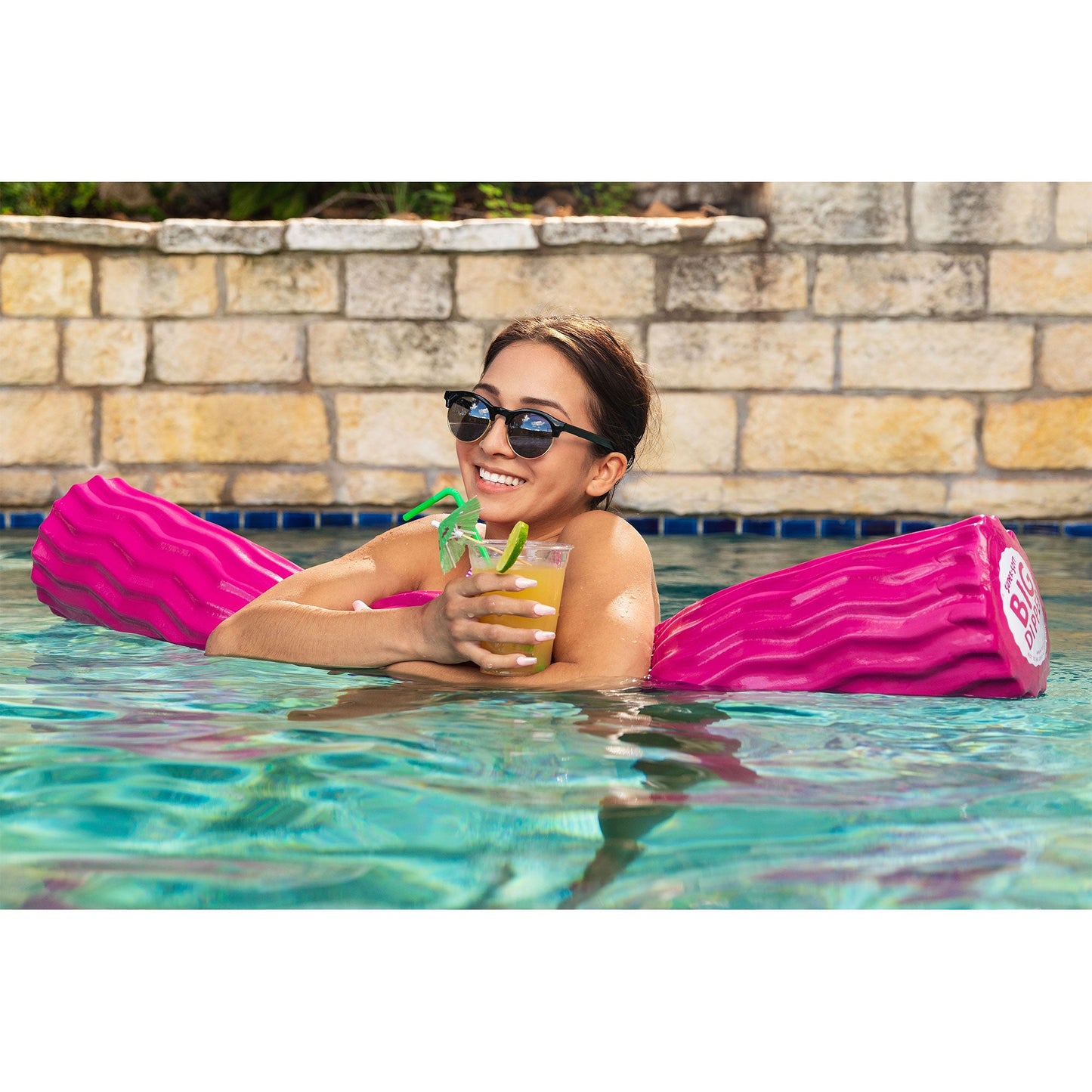 TRC Recreation Big Dipper Super Soft 2-Person Swimming Pool Float, Bahama Blue