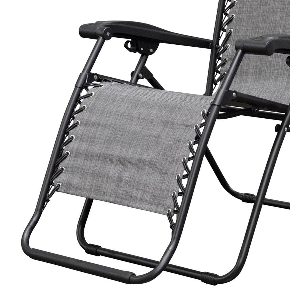 Caravan Infinity Zero Gravity Chair in Gray, 2 pack