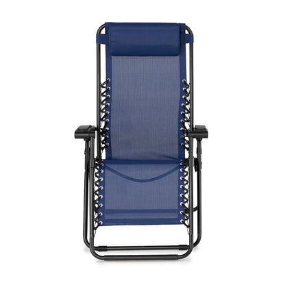 Caravan Sports Zero Gravity Chair in Blue, 2 pack