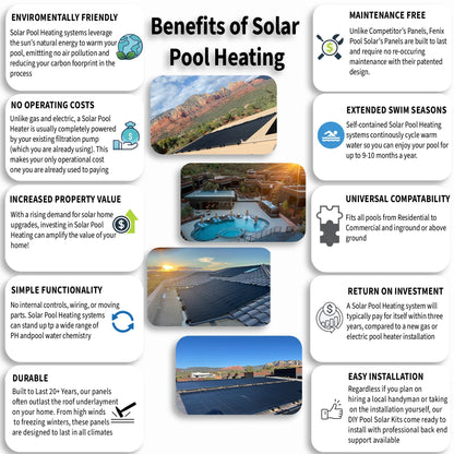 Fenix Pool Solar | Sun Value Industrial Grade Solar Pool Heater - DIY Kit