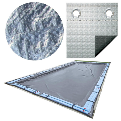 Swimline Rectangle Silver/Black Winter Pool Cover