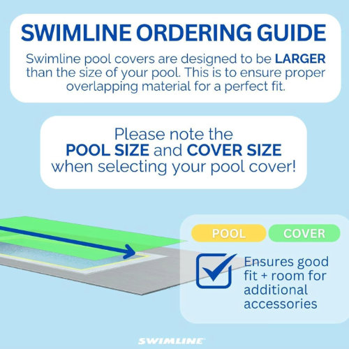 Swimline Silver/Black Winter Pool Cover Ordering Guide