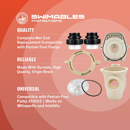 Pentair 357149 WhisperFlo 1HP-2HP Complete Wet End | Swimables SW-21-149