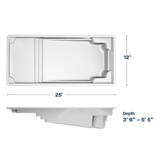 Latham Corinthian 12 Fiberglass Shell dimensions