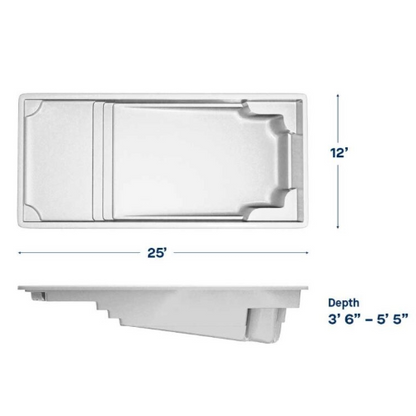 Latham Corinthian 12 Fiberglass Shell dimensions
