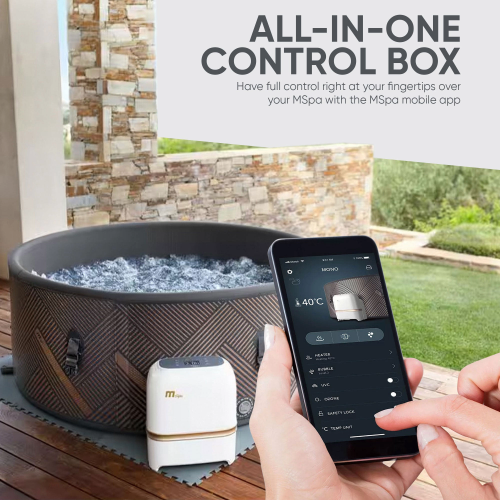 MSpa Mono-Eco F-MO063W 6 Person Hot Tub, 138 Air Jets, App Control