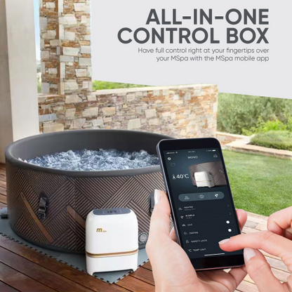 MSpa Mono-Eco F-MO063W 6 Person Hot Tub, 138 Air Jets, App Control