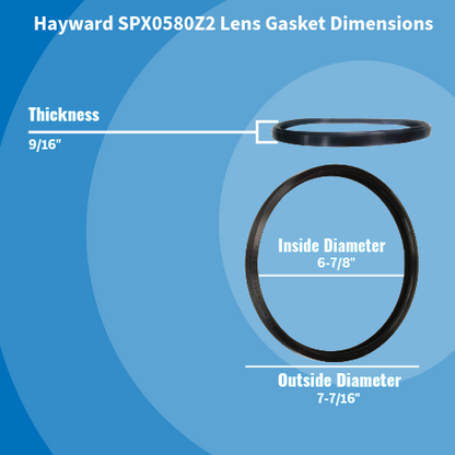 Hayward Lens Gasket Dimensions