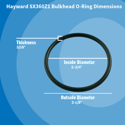 Hayward SX360Z1 Bulkhead O-Ring