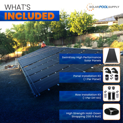 SwimEasy DIY Solar Pool Heater Kit what's included