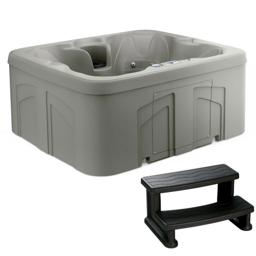 Lifesmart LS100 4 Person Hot Tub, 13 Jets, 110V Plug and Play, Step Included