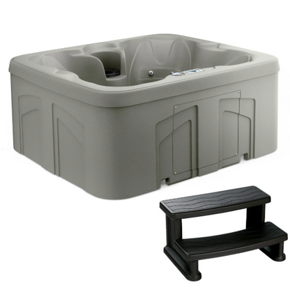Lifesmart LS100 4 Person Hot Tub, 13 Jets, 110V Plug and Play, Step Included