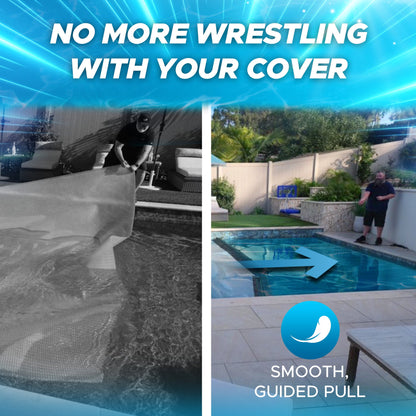 Floating Leading Edge With Pull Cord For GeoBubble Pool Covers - Take Your Pool Cover On & Off With Ease!