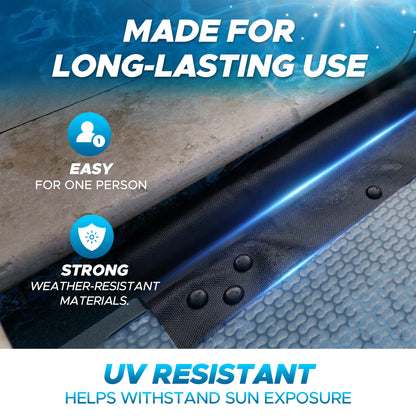 Floating Leading Edge With Pull Cord For GeoBubble Pool Covers - Take Your Pool Cover On & Off With Ease!