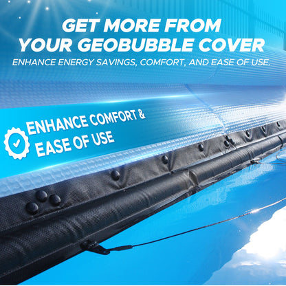 Floating Leading Edge With Pull Cord For GeoBubble Pool Covers - Take Your Pool Cover On & Off With Ease!
