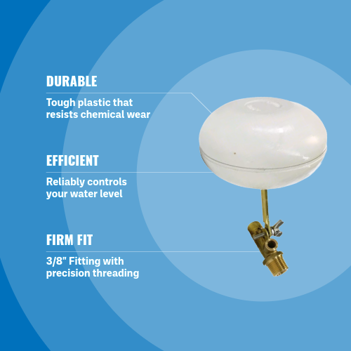 Pentair 3/8″ MPT Brass Autofill Float Valve T26 Features