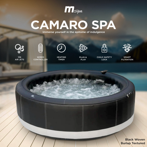 MSpa Camaro P-CA063 Inflatable Hot Tub, Energy Efficient Cover