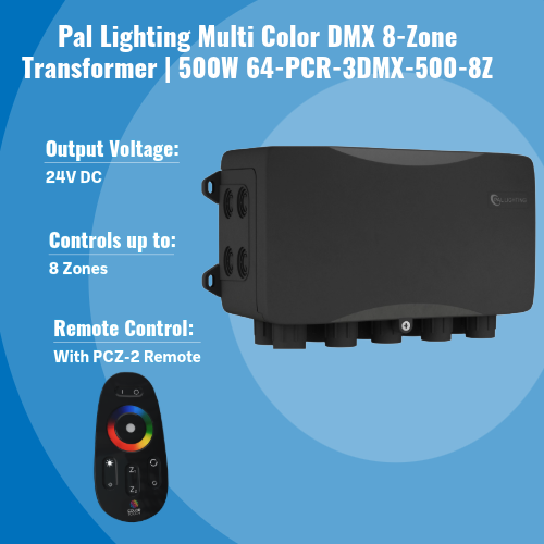 Multi Color DMX 8-Zone Transformer