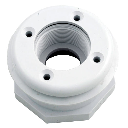 Pentair 86205100 White 1-1/2" Vinyl Liner Return Fittings  White Background 3