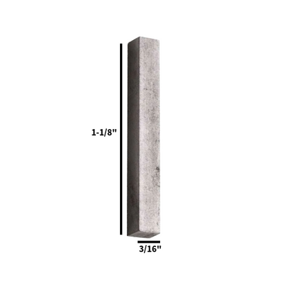 Pentair 071046 C-Series 3/16 Impeller Key White Back With Dimensions