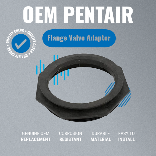 Pentair 154521 Flange Valve Adapter 6 TPI 8.5" Grey Background 