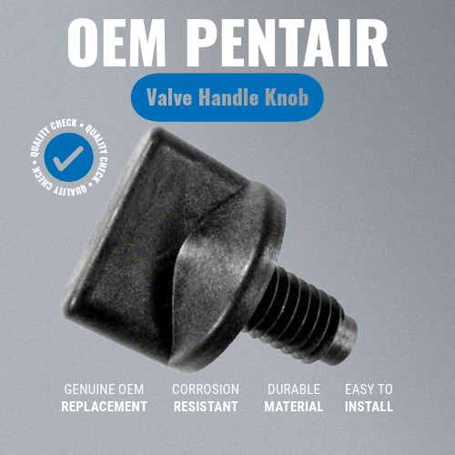 Pentair 270032 Handle Knob 2 & 3-Way Valve Grey Background