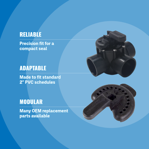 Pentair 263028 2" 3-Way Diverter Valve